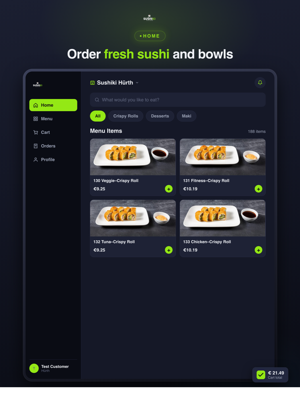 Branded customer app